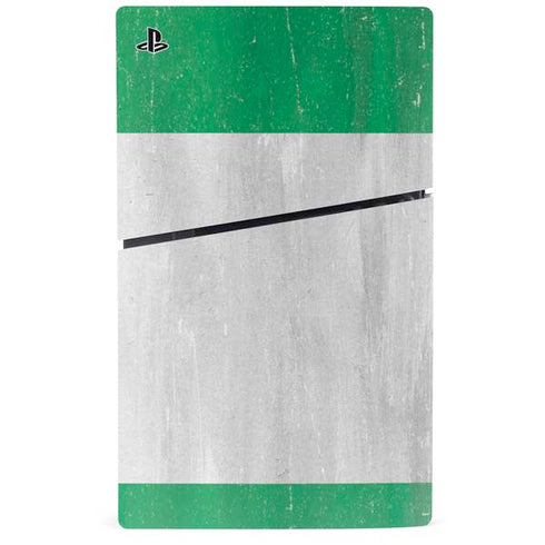 Nigeria Flag Distressed PS5 Slim Disk Console Skin
